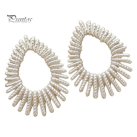 Bright And Durable Earrings 1 Pair Teardrop for Women, Chunky Stud Earrings, Exquisite Charming Lightweight Drop Earring Jewelry Gift Daily серебряный