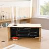 Wind Formation Demonstration Apparatus With Wooden Slotted Box and Clear Outlet Tube, Hands-On Airflow Science Activity for Classroom Learning