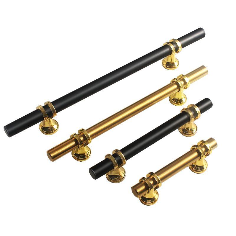 Handles Drawer Cabinet Furniture Kitchen Handles for Cabinet Knob Door Drawer Furniture Kitchen Knob Modern Simple  Silver Black