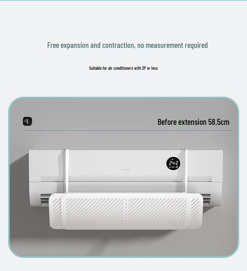 Universal Wall-Mounted Air Conditioner Wind Deflector for Gentle Airflow