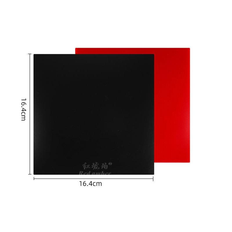 Goma de Tenis de Mesa Roja Ámbar Altamente Elástica Goma Adherente Puntos Hacia Dentro Goma de Ping Pong Esponja Astringente Para Entrenamiento de Tenis de Mesa