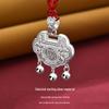 990 Sterling Silver Lucky Lock Pendant Necklace for Girls - Elegant, Durable, and Perfect Birthday Gift