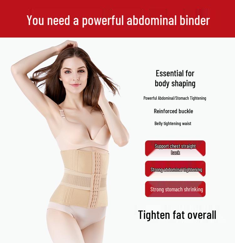 Slim Flex 5638 Tummy Control Waist Cincher - Long Style, Steel Bones Body Shaper