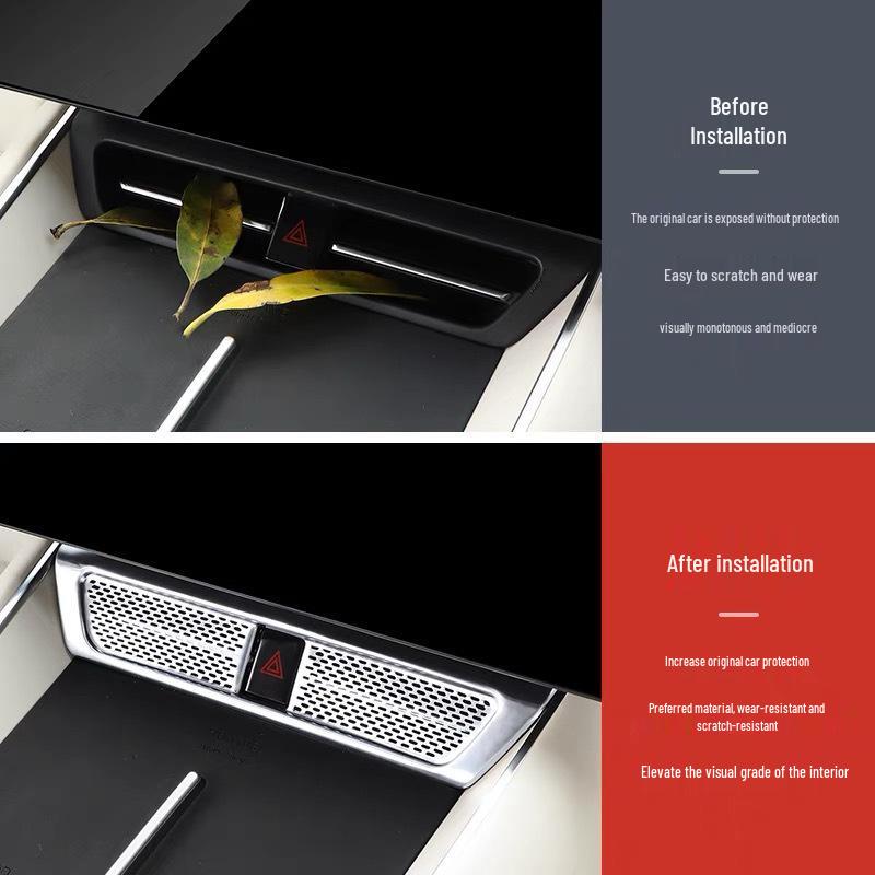 Zhijie R7 Center Console Air Vent Cover: Dustproof, Decorative, and Modified for Extended Range Cars.