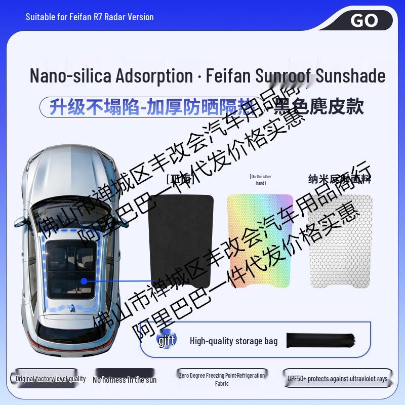 Feifan R7F7 Silicone Honeycomb Color-Changing Sunroof Sunshade for Heat Insulation and Sun Protection