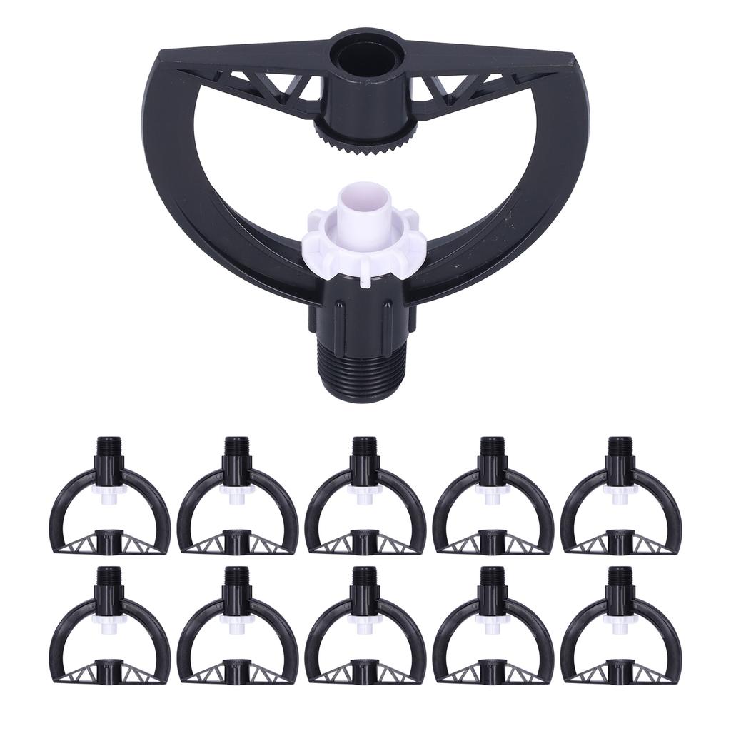 10Pcs Rotating Sprinkler G3/4 Male Thread Garden Lawn Sprayer Nozzle Greenhouse Supplies