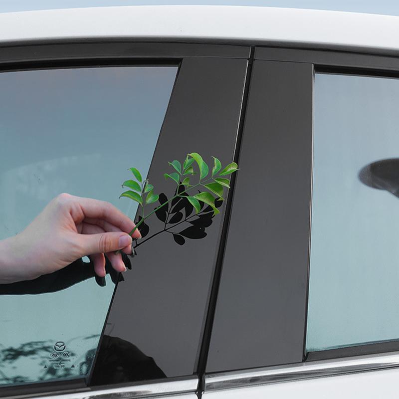 Nakładka na listwę okienną samochodu Dla Suzuki Vitara LY Escudo 2016~2024 Słupek Naklejka na drzwi Czarny Włókno węglowe Srebrny Słupek B Słupek C Akcesoria