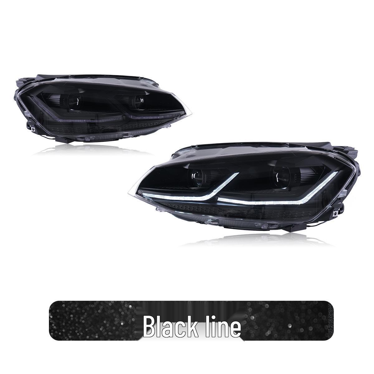 

LED Headlight Assembly with Flowing Turn Signals for 2018-2020 VW Golf 7.5