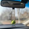 Handmade Crochet Frog Car Air Freshener with Cedar ScentGreen Fabric Frog Hanging Ornament for Rearview Mirror or Closet,Perfect for Easter