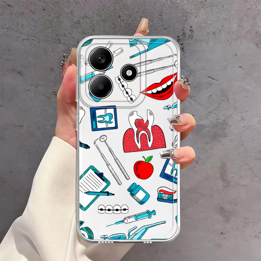 Cool Nurse Medicine Soft Phone Cover Case for Xiaomi Redmi Note 14 Pro Plus 12S A4 10S 12 9 10 11 14C 13C 11S Note 13