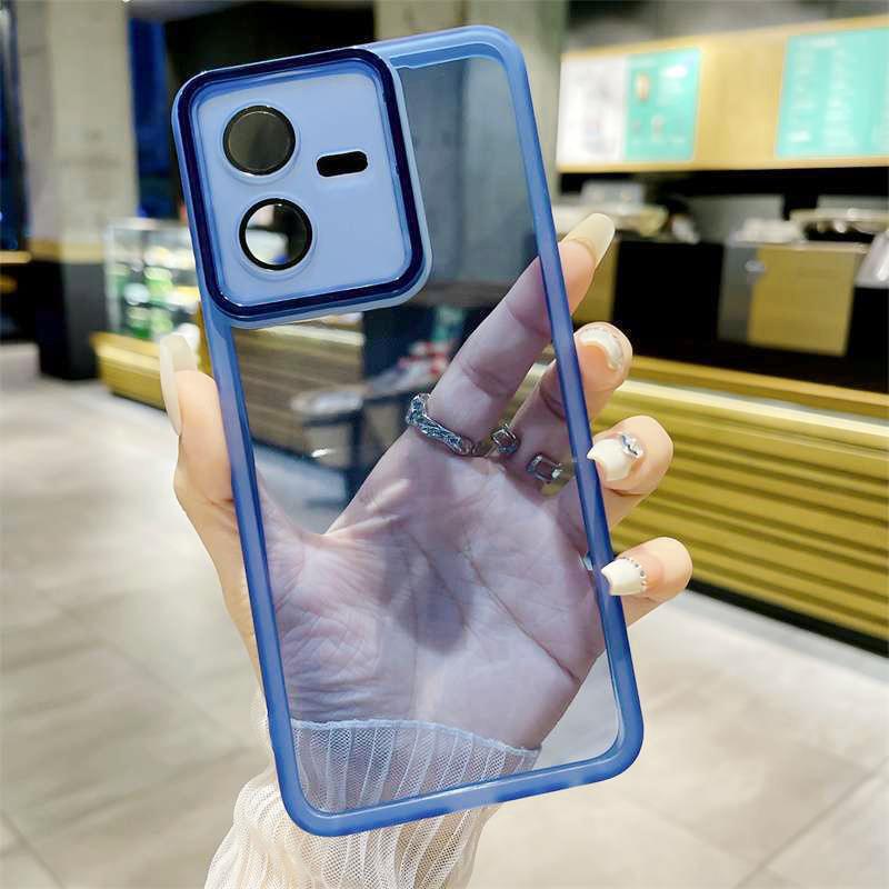 For Vivo Y22 Case Vivo Y22S Phone Case vivo Y22S Cover vivo Y22 Cover Shookproof Plating Silicone back cover