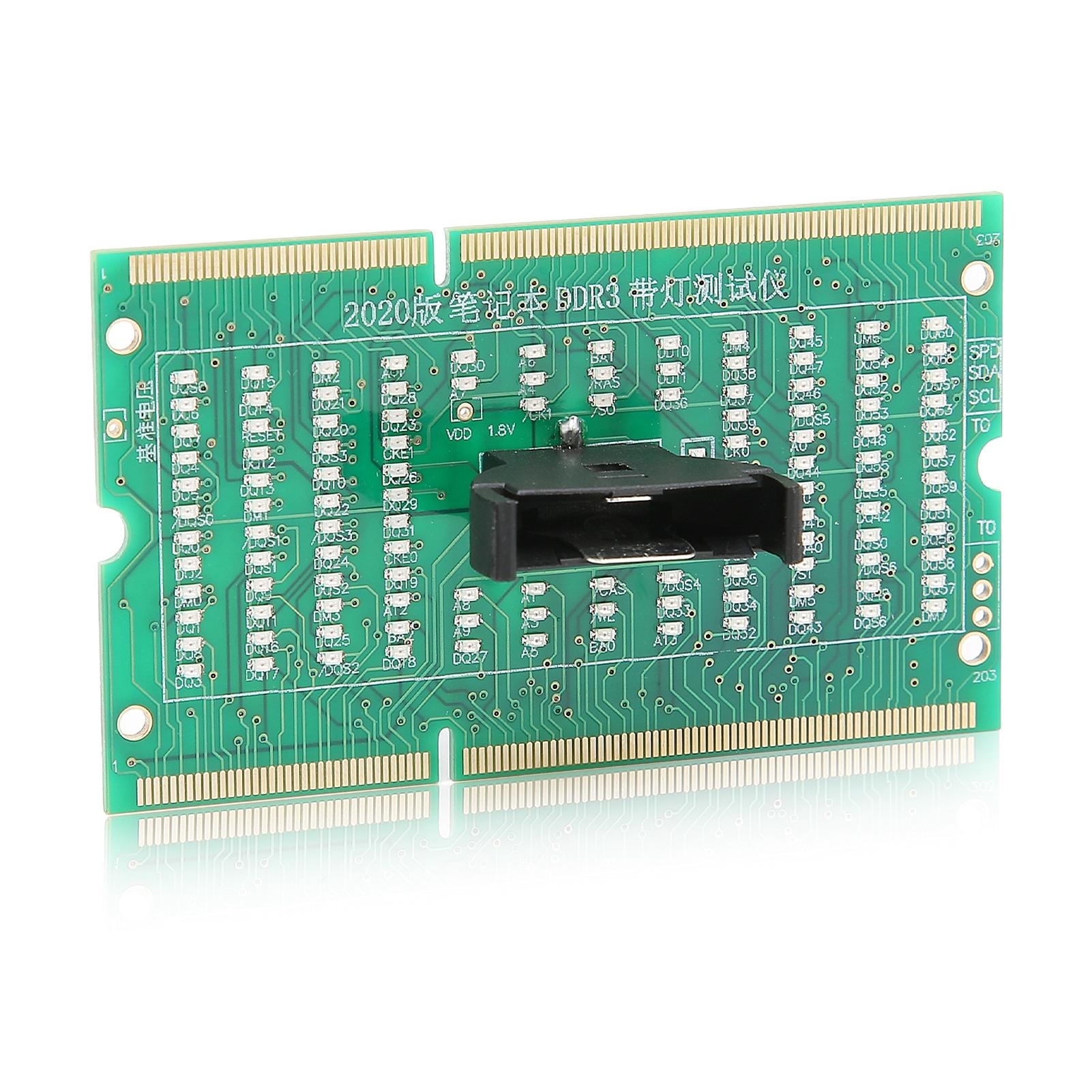 

Computer Memory Tester DDR3 Port Light Emitting Diodes Forward Reverse Available Mainboard Memory Slot Tester Card