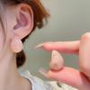 Korean Simple Resin Water Drop Earrings: Versatile, High-End Design for Women