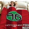 1PC Hannover 96 Custom Name Patterned Flannel Blanket Suitable For All Seasons for Home Decor Warmth and Comfort Gifts Holiday Present