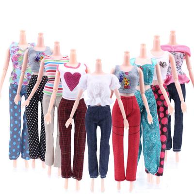5PCS 29CM Doll's Suit Vest Jacket+Trousers Doll Clothing Series (without Doll)