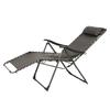 ADJUSTABLE DECK CHAIR Relax Anthracite/black Garden Foldable