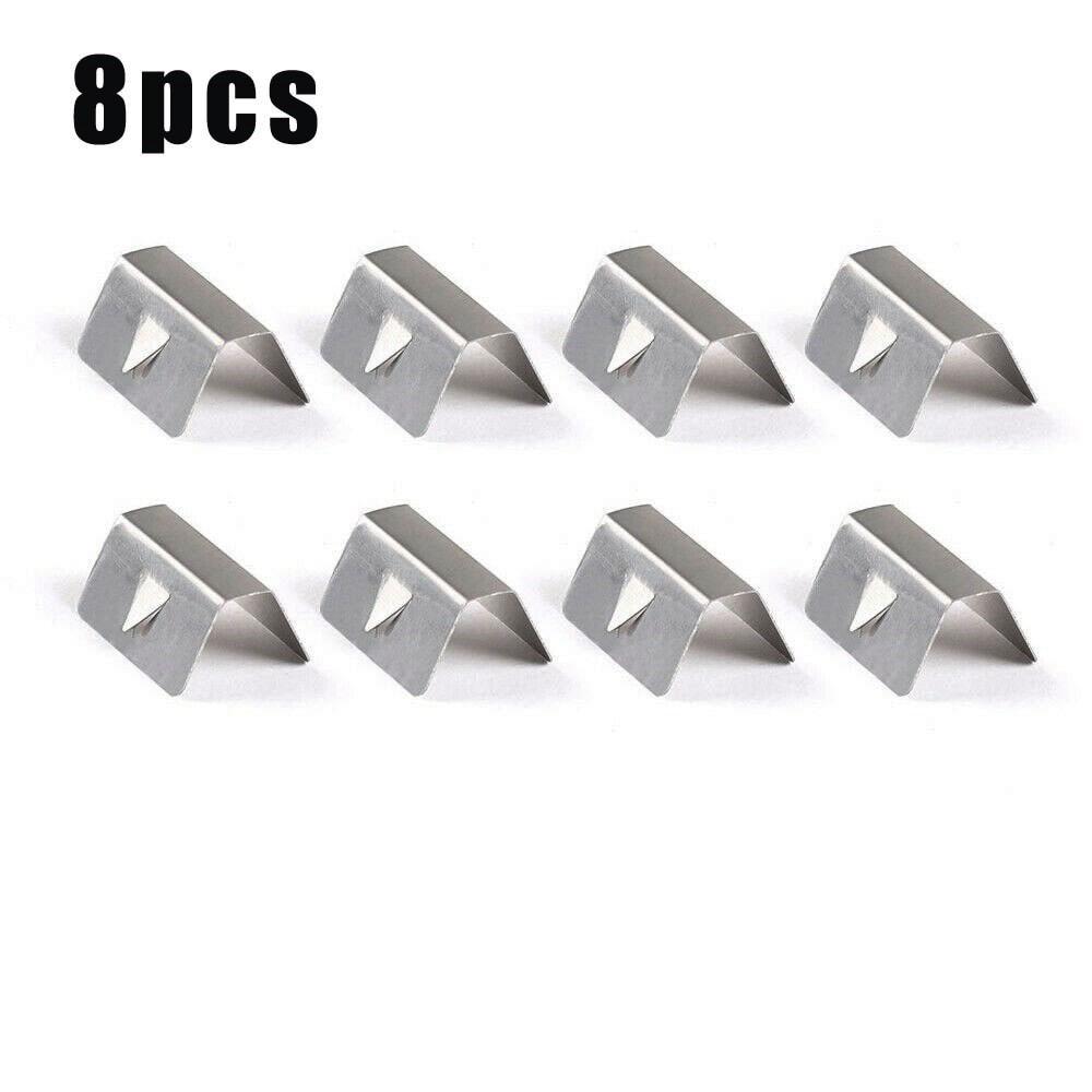 1Pc Or 8Pc Silver Car Windshield Metal Retaining Clip For HEKO G3 Windshield Flashing Buckle Wind Deflector Clip LBJ-1020