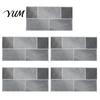 Waterproof Wall Decals for Kitchen 5Pcs Vintage Brick Tile Stickers, Oil?Proof Wallpaper, Peel Removable Backsplash Rental & Stick Living Room Home