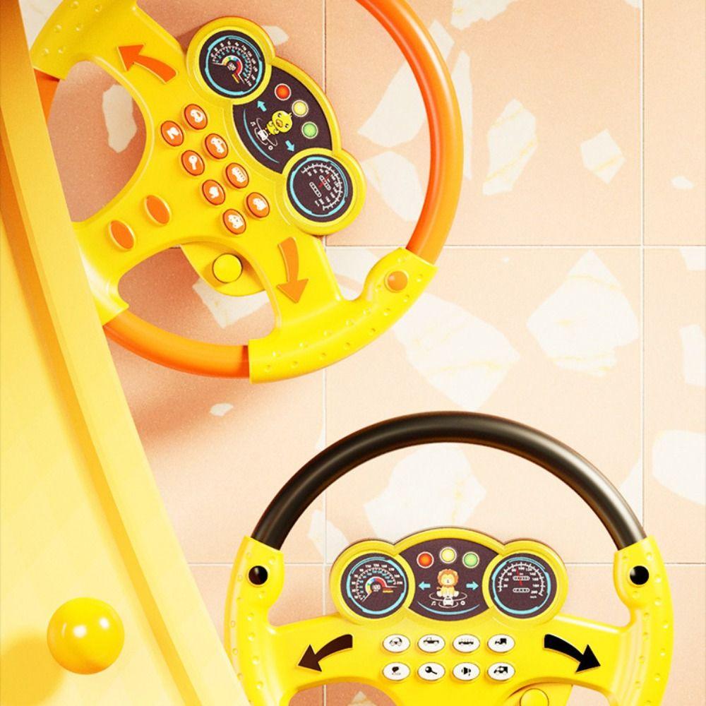 Copilots Stroller Steering Wheel Vocal Toys Multi Functional Simulate Driving Car Toy  Infant