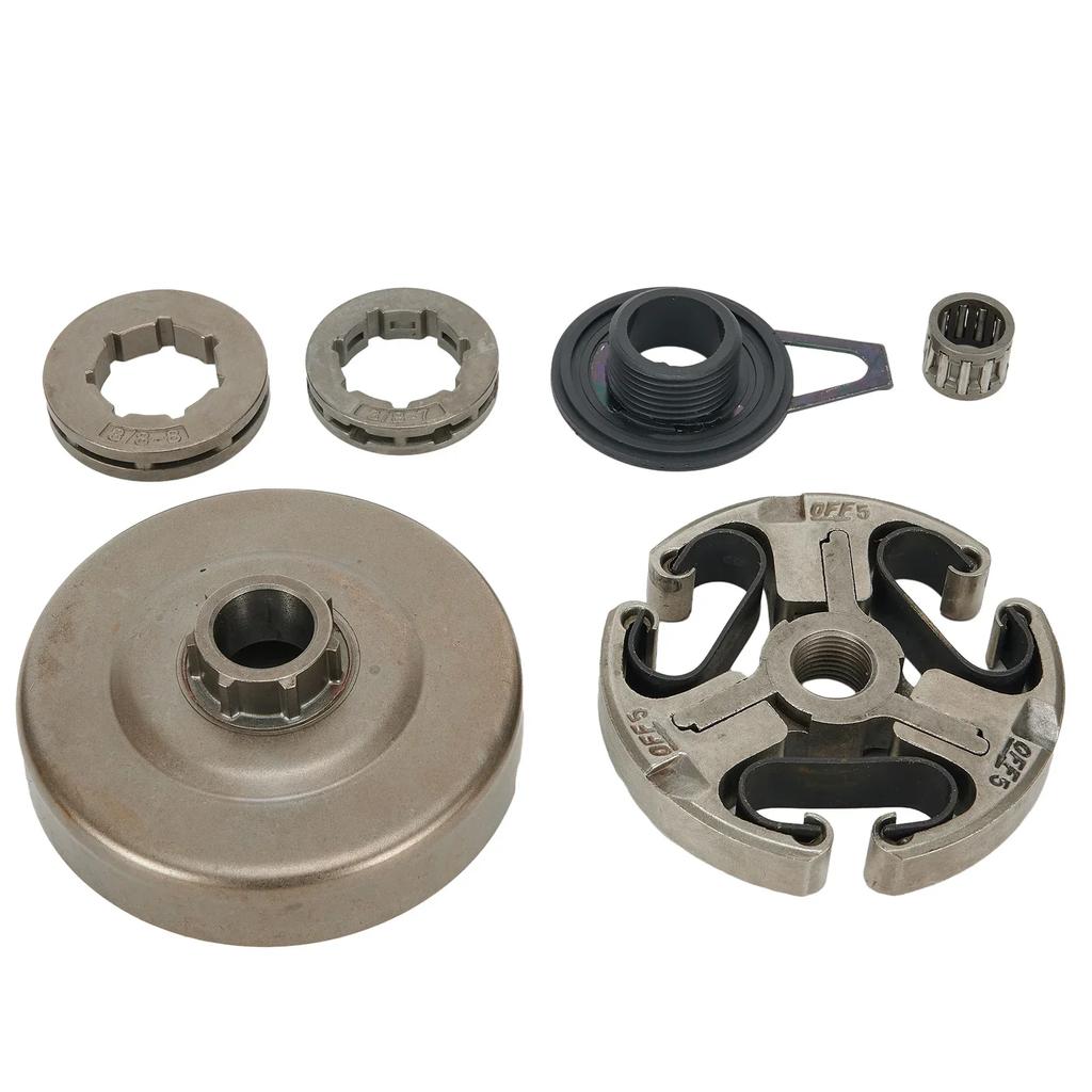 Clutch Drum Assembly Kit For Husqvarna 372 372XP 371 365 362 Chainsaw Lawn Mower Clutch Sprocket Rim Needle Bearing Worm Gear
