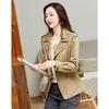 Women's Double-Breasted Elastic Waist Trench Coat