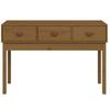 Console Table Honey Brown 114 X 40 X 75 Cm Solid Pine Wood