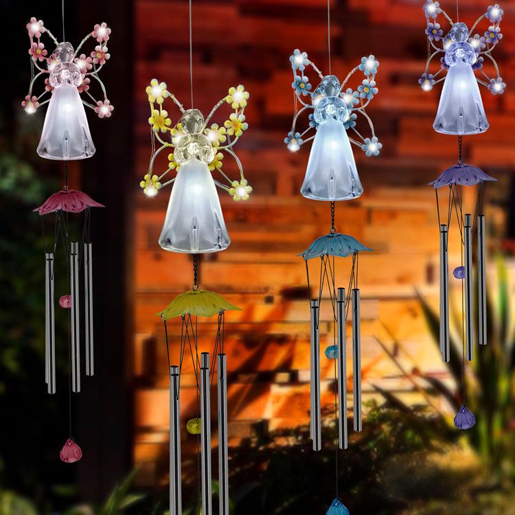 Solar Angel Wind Chime Garden Light - Outdoor LED Decoration