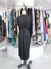 Elegant Wrap Dress for Women Satins V Neck Short Sleeve Midi Long Slit and Pleated Detail Gown for Party Gatherings