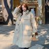 New down cotton-padded clothes women's long over-the-knee winter cotton clothes trend thickened design cotton clothes jacket