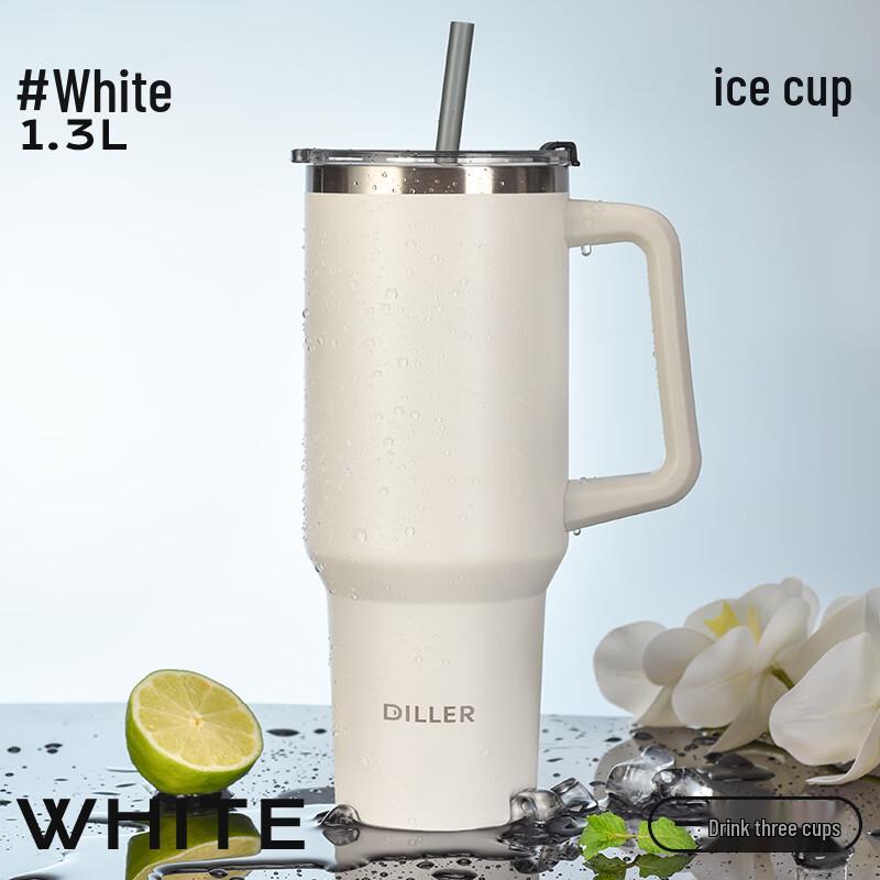 Dilebel Large Capacity Stainless Steel Insulated Straw Tumbler