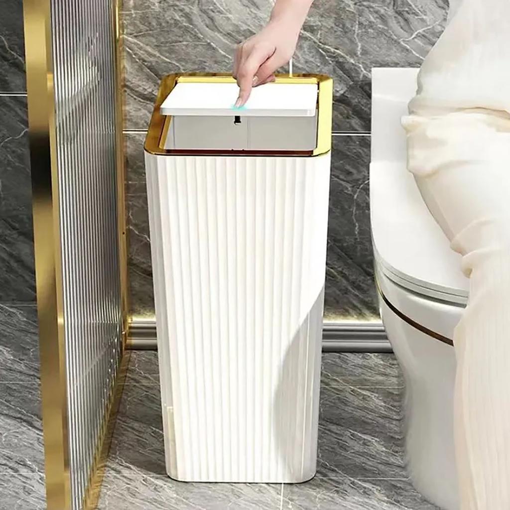 Plastic Trash  With Lid,  Basket, Kitchen With Lid, Trash  With High Appearance,  Household Use