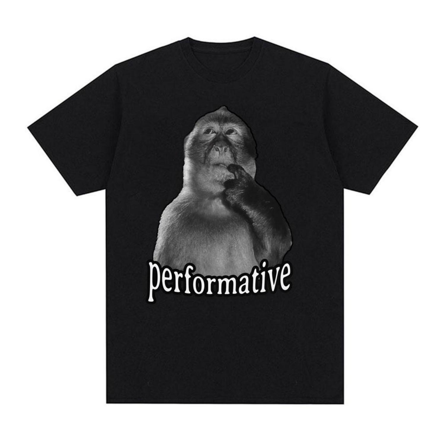 

Funny Performative Graphic T Shirt Clothing Fashion Humor Vintage T-shirts 100_ T-shirt Streetwear S