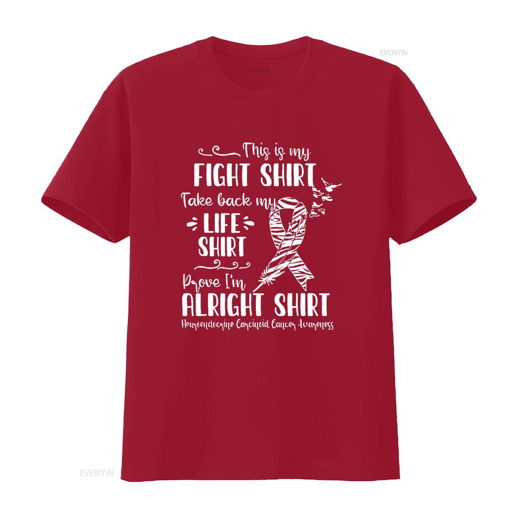 Neuroendocrine Carcinoid Cancer Awareness My Fight Womens T Shirt Black 2X Large Vintage Washed Stretched Casual Versatile