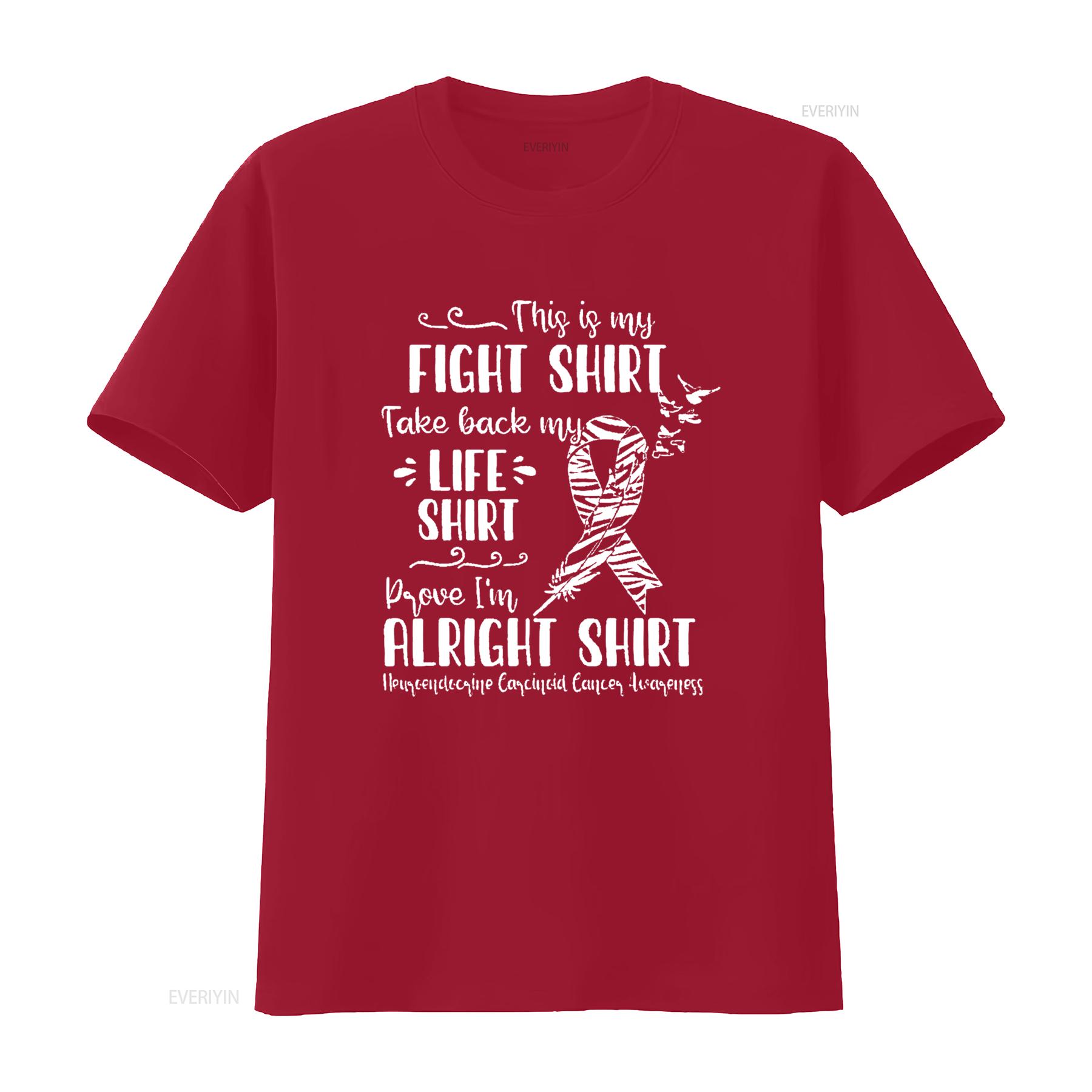 

Neuroendocrine Carcinoid Cancer Awareness My Fight Womens T Shirt Black 2X Large vintage Washed Stretched Casual Versatile S