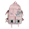 School Bow Backpack With Nylon Material And Zipper Closure For Daily Commute