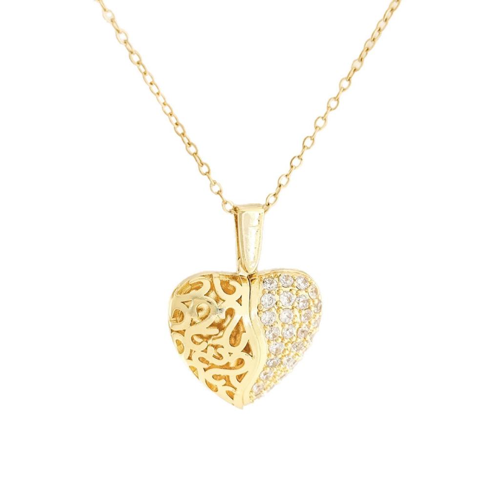 Collana con Ciondolo a Forma di Cuore Incidibile per Donna