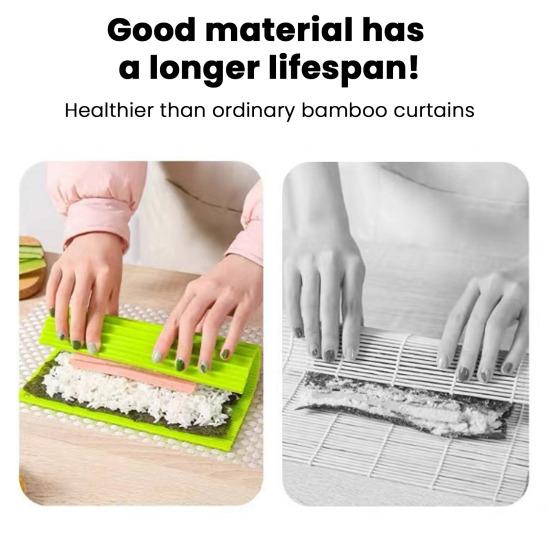 Yousheng Silicone Sushi Rolling Curtain Non-Stick Dual-Sided Sushi Mat Food-Grade DIY Rolling Tool for Japanese Rice Rolls