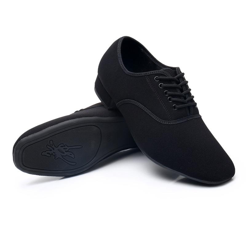 Ballroom Latin Dance Shoes Men Jazz Shoes Sneakers for Men Low Heel Professional or Practice Dancing Shoes Oxford Cloth