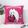 Dungeon Meowster - Dungeon Master Cat With D Square Pillow Case Throw Pillow Casual Cushion Covers