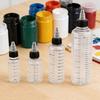 2/3/4 Peças 30/50/100/230ML Garrafa de Tinta Transparente com Marcação de Escala Garrafa Dosadora Recarregável Garrafa Vazia para Apertar com Bola de Vidro para Mistura