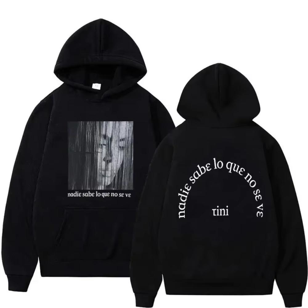 

Singer TINI Futttura Album Gothic Harajuku Hoodies Men s Autumn Winter Casual Long Sleeve Oversized Sweatshirt S