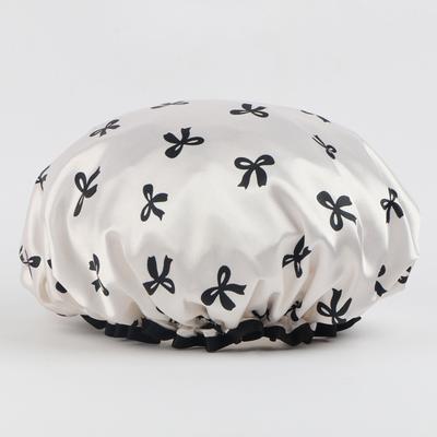 Double Layer Shower Cap Printed Shower Cap Women's