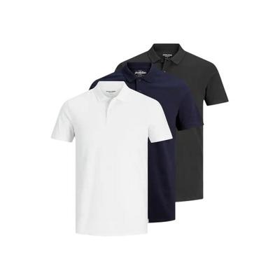 Jack And Jones Mens Basic Short-Sleeved Polo Shirt (Pack of 3)