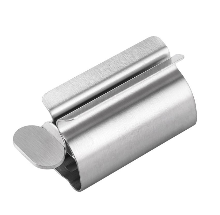 

1pc Stainless Steel Toothpaste Squeezer Tube Roller Multi Purpose Ointment, Cosmetics Squeezer Tool Bathroom &Travel Accessories