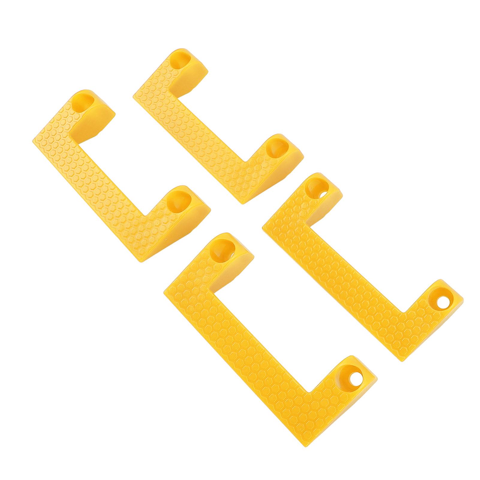 

4pcs Tape Measure Holder ABS Tool Storage Holder for Power Tool On Ladder for Garage Organization Easy Access жовтий