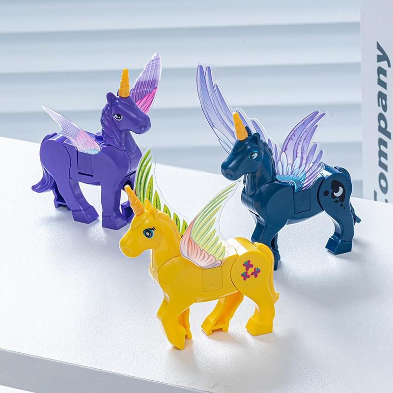 

Строительный блок 3 в 1 Волшебная игрушка-единорог с LEGO