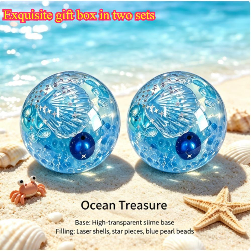 Oceaan Thema Langzaam Rijzende Squishy Speelgoed IJs Transparant Handgemaakt Stressbal Zacht Knijp Fidget Speelgoed voor Kinderen Volwassenen Stressverlichting