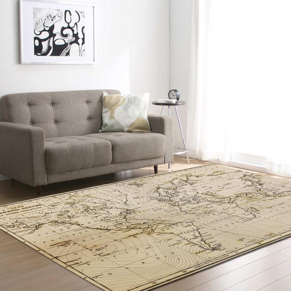 World Map Living Room Carpets Large Boys Bedroom Rug Kids Baby Play Rugs Kitchen Mat Memory Foam Home Decor Bathroom Floormat