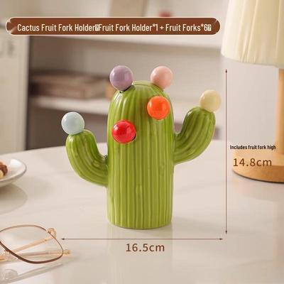 Creative Ceramic Fruit Fork Set