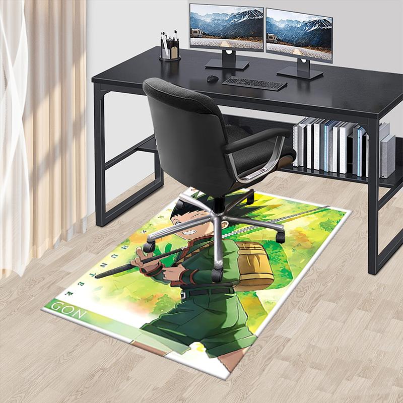 

1pc Hunter x Hunter Gon Chair Mat - Anime Cartoon Design Office Desk Pad, Non-Slip Carpet for Home Decor, Suitable for All Seasons.U046 60cm by 90cm